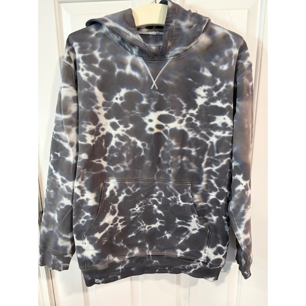 Woman's Lululemon Size 10 All Yours Hoodie Tie Dye Marmoleado Grey GUC